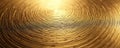 Abstract golden swirls create a mesmerizing pattern. Circular lines form a textured background with light effects. Rich metallic Royalty Free Stock Photo