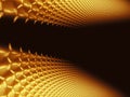 Abstract golden technology background - digitally generated image