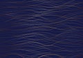 Abstract golden wave lines pattern on dark blue background luxury style Royalty Free Stock Photo