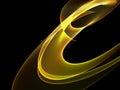 Abstract golden waves background. Template design Royalty Free Stock Photo