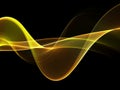 Abstract Golden waves background. Template design Royalty Free Stock Photo