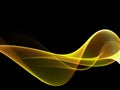 Abstract Golden waves background. Template design Royalty Free Stock Photo