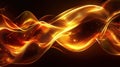 Abstract Golden Waves: Energy and Flow Royalty Free Stock Photo
