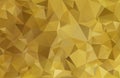 Abstract golden, yellow background from triangles, vector illustration. Eps 10 Royalty Free Stock Photo