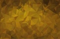 Abstract golden, yellow background from triangles, vector illustration. Eps 10 Royalty Free Stock Photo