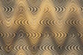 Abstract golden zigzag pattern with waves. Artistic image processing created by photo of sea rising sun. Beautiful multicolor patt Royalty Free Stock Photo