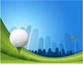 Abstract golf background