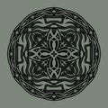 Abstract gothic mandala in medieval style