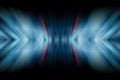 Abstract gradient  background in blue tones. Symmertic motion blur texture Royalty Free Stock Photo