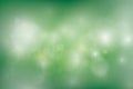 Abstract gradient background with bokeh light on green color. Vector illustration. Royalty Free Stock Photo