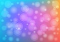 Abstract gradient background, bokeh light onblue and orange gradient color background vector illustration for backdrop, website