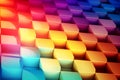 Abstract Gradient Background. 3d Cubes Pattern. Multi Colored Geometric Banner. AI Generative Royalty Free Stock Photo