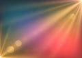Abstract Gradient Background with Light Rays and Bokeh Royalty Free Stock Photo