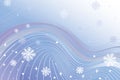 Abstract Gradient background with lines and snowfl