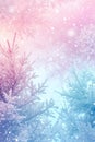 Abstract gradient background with snowy trees, pastel colors. Winter, snow theme. Peaceful and versatile backdrop for Royalty Free Stock Photo