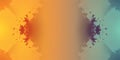 Abstract gradient background with symmetrical starburst patterns on the left and right side Royalty Free Stock Photo