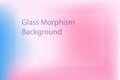 Abstract gradient background. Transparent frame in glass morphism style Royalty Free Stock Photo