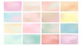 Abstract gradient banner set. Blurred color background Royalty Free Stock Photo
