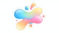 Abstract Gradient Blob Background, Colorful Fluid Shape Royalty Free Stock Photo