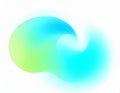 Abstract Gradient Blob on White Background Royalty Free Stock Photo