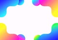 Abstract Gradient Blobs Frame with Copy Space Royalty Free Stock Photo