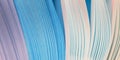 Abstract gradient blue color wave curl strip paper background. Template for prints, posters, cards Royalty Free Stock Photo