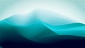 Abstract gradient blue green ice mountain background.