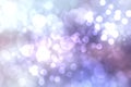 Abstract gradient blue pink violet background texture with blurred white bokeh circles and lights. Space for design. Beautiful Royalty Free Stock Photo