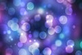 Abstract gradient blue pink violet background texture with blurred white bokeh circles and lights. Space for design. Beautiful Royalty Free Stock Photo