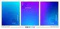 Abstract gradient blue purple background design template, applicable website banner, poster sign corporate, billboard, header Royalty Free Stock Photo