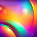 Gradient blur multicolored background