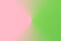 Abstract gradient blurred duotone light lettuce green pink background. Radial concentric pattern. Pastel Colors