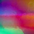 Abstract gradient bright green violet red yellow background in drops and polygonal shapes