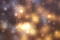 Abstract gradient brown violet purple background texture with blurred bokeh circles, lights and glittering stars. Space for design Royalty Free Stock Photo