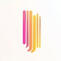 Abstract gradient business logo element, modern design, PNG Royalty Free Stock Photo