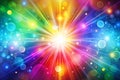 Abstract Gradient Color Background with Bright Glow and Diffuse Highlights