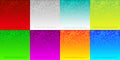 Abstract gradient color backgrounds set. Random halftone colorful patterns. Vector illustration.