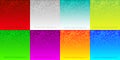 Abstract gradient color backgrounds set. Random halftone colorful patterns. Vector illustration Royalty Free Stock Photo