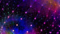 Abstract gradient 3d wireframe background 3d rendering Royalty Free Stock Photo