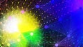 Abstract gradient 3d wireframe background 3d rendering Royalty Free Stock Photo