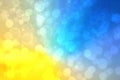 Abstract gradient of dark blue yellow turquoise pastel background texture with glowing circular bokeh lights. Beautiful colorful Royalty Free Stock Photo