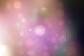 Abstract gradient dark purple pink background texture with blurred bokeh circles and lights. Space for design. Beautiful backdrop Royalty Free Stock Photo
