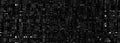 Abstract gradient halftone. Computer glitch background. Creative graphic design. 3D rendering. Widescreen