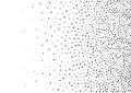 Abstract gradient halftone random dots background. A4 size, vector illustration, backdrop using halftone dot pattern.