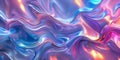 Abstract gradient holographic melty metallics background