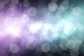 Abstract gradient light blue purple background texture with blurred bokeh circles and lights. Space for design. Beautiful backdrop Royalty Free Stock Photo