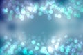 Abstract gradient of light blue turquoise dark blue background texture with glowing circular bokeh lights. Beautiful colorful Royalty Free Stock Photo