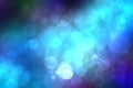 Abstract gradient of light blue turquoise dark blue white background texture with glowing circular bokeh lights. Beautiful Royalty Free Stock Photo