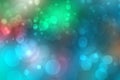 Abstract gradient light green blue pastel shiny blurred background texture with circular bokeh lights in soft color style. Royalty Free Stock Photo