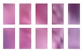 Abstract gradient mesh backgrounds. Vector purple and pink smooth banners templates. Easy editable trendy soft colored vector Royalty Free Stock Photo